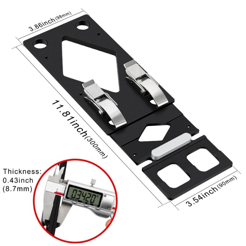 Aluminum 90°Right Angle Guide Rails 90 Degree Angle Stop Precise Cutting Tool For Woodworking And Carpentry Operations