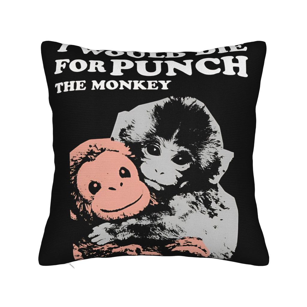 Pillow Case Cuddle Therapy Love You More Punch Monkey Baby Makak Cute Comfy Pillow Cover For Car Home Decor Cute Pillowcases