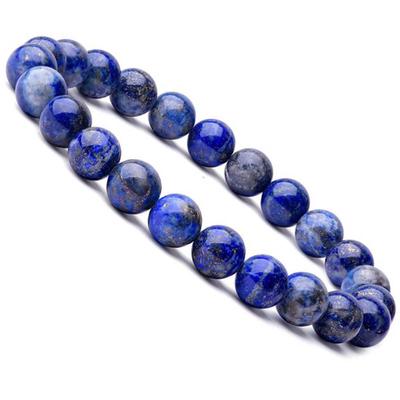 Natürliche 8 mm Lapislazuli Perlen Armbänder Unisex elastische Armreif Schmuck Geschenke