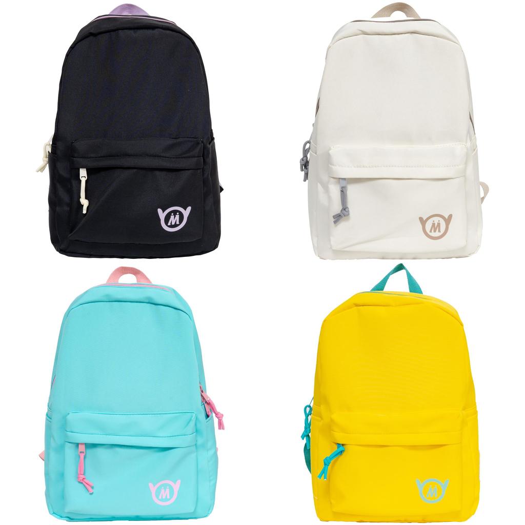 Girl Backpack Durable Nylon Youth School Teen College With Color Block Design For Education Use