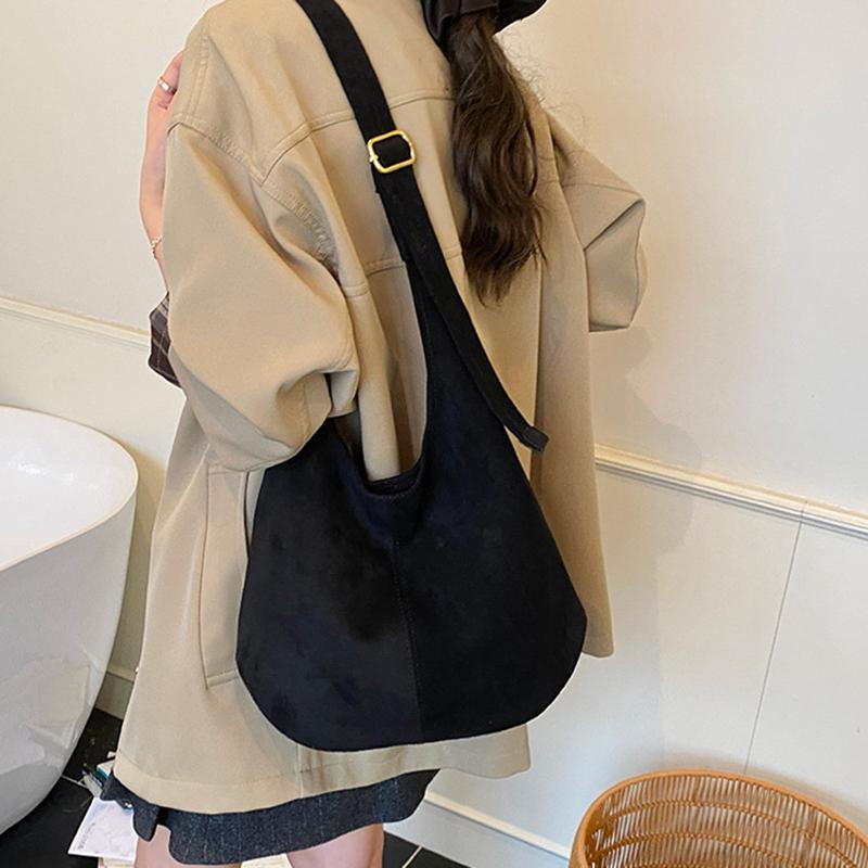 Women's High Capacity Pu Leather Shoulder Bag Winter New Fashion Retro Hobo Bag Luxury Brand Designer Handbags