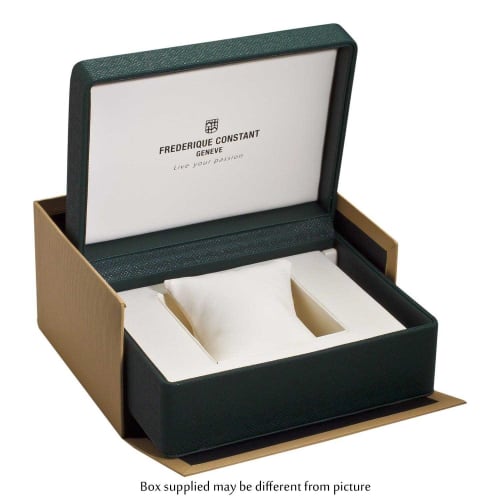 Frederique Constant Men's FC-245WR5S6B Slimline 39mm Quartz Watch, Silver, Quartz Movement.