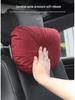 Breathable Suede Car Headrest and Lumbar Support Pillows for All Seasons