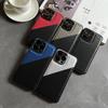 Compatible with Apple 17 Pro Max Case Splicing Carbon Fiber iPhone 16 Full-coverage Lens 15 Drop Resistant 14 Soft 13
