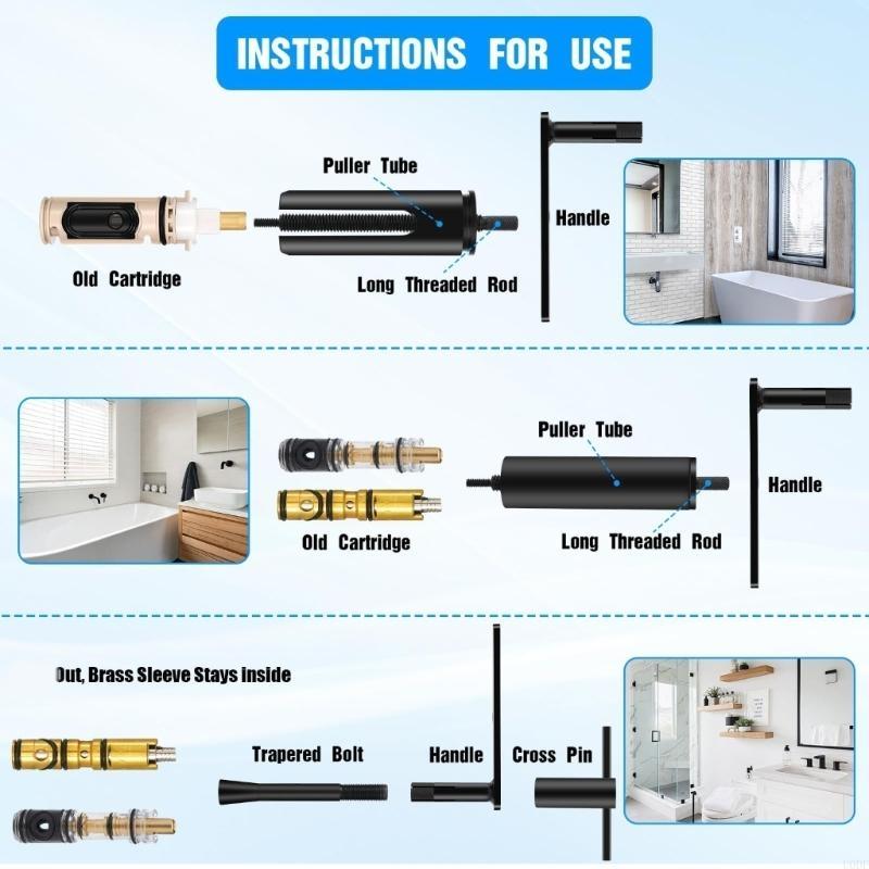 

Faucet Cartridge Removal Tool Extractor Ergonomic Grip Rust Resistant for 1200 China Mainland