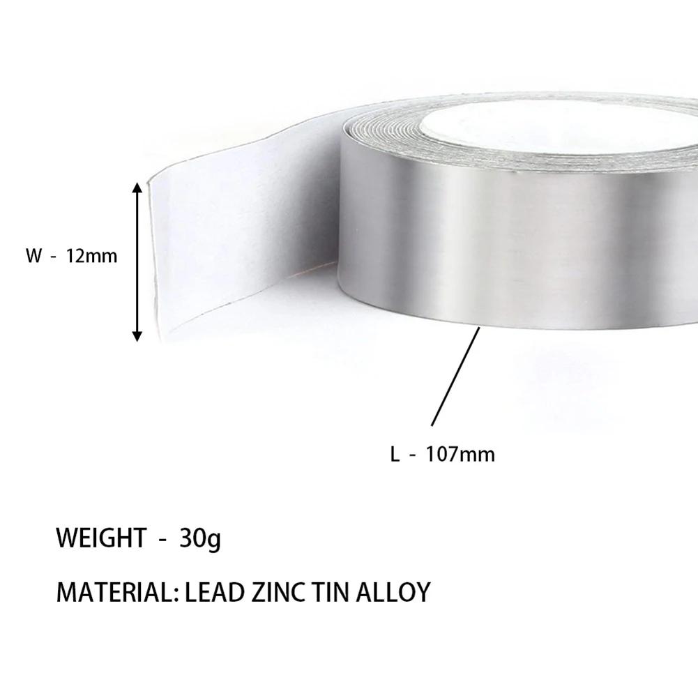 1Roll 30g/50g/100g High Density Lead Weights Golf Lead Tape Self-Adhesion for Wood Iron Putter Wedge Clubs Head Tennis Lead Tape