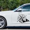 JP Exterior Decoration Die Cut Vinyl Decals of Various Sizes for Compass Wind Rose Waterproof Car Decor Cover Scratch Sticker