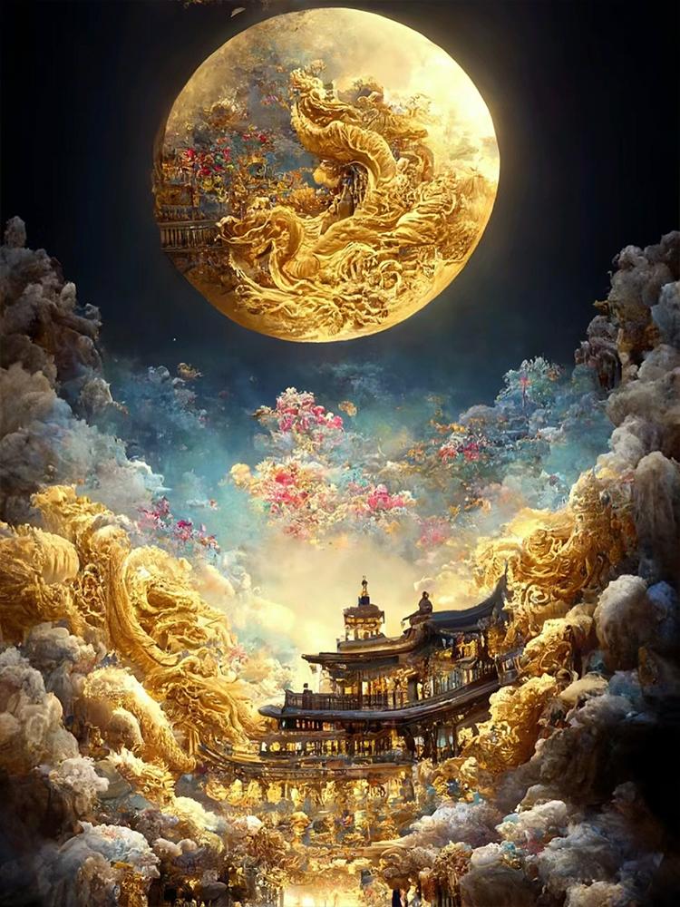 

Алмазная роспись денежного дерева мечта пейзаж 5D DIY декоративная картина мозаика украшение дома и гостиной новый продукт Full Round 20x30CM