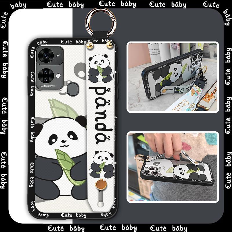 Silicone Lanyard Phone Case For Oukitel C33 Cute Back Cover Anti-dust Dirt-resistant Wristband Soft Case Waterproof Ring