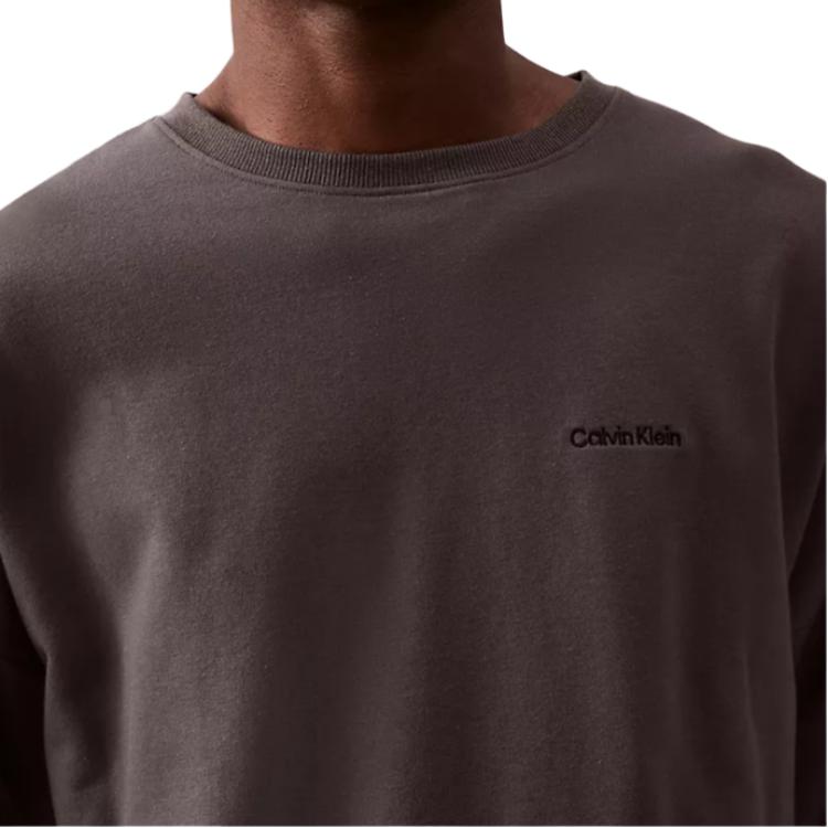 Calvin Klein Minimalist Comfortable Versatile Casual Long Sleeve Sweatshirt Men Sweatshirt Gray NM2841-022