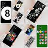 Étui de téléphone portable SOFT Billard Snooker 8 Ball pour Samsung Galaxy S26 Ultra S25 S24 S23 S22 S21 S20 Note10