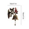 Christmas themed wel-come home bell, Santa Claus reindeer welcome doorbell, outdoor retro hanging bell, farmhouse garden decor