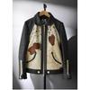Genuine Leather Grizzly Jacket Leather Jacket Grizzly Jacket 3L Size Black VALLET05VG [Liugoo Leathers] Men's