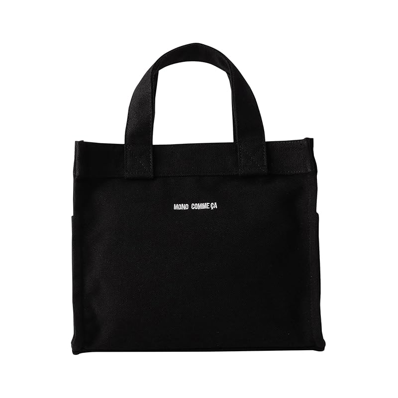 

[Comciseism] (Monocomsa) canvas mini tote 95-30BK01-205 F black