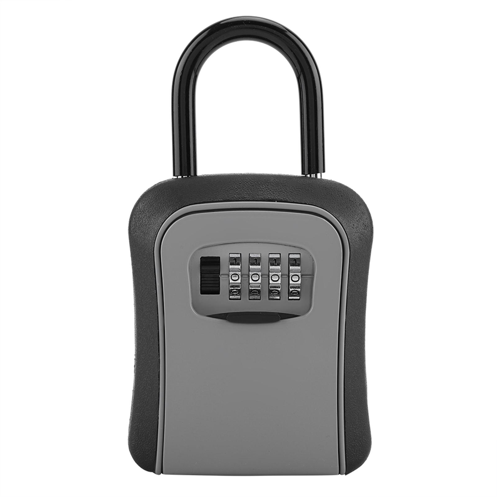 

4 Digit Key Safe Security Storage Lock Box Combination Wall Mount Organizer