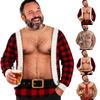 Felpa con Cappuccio Divertente di Natale da Uomo