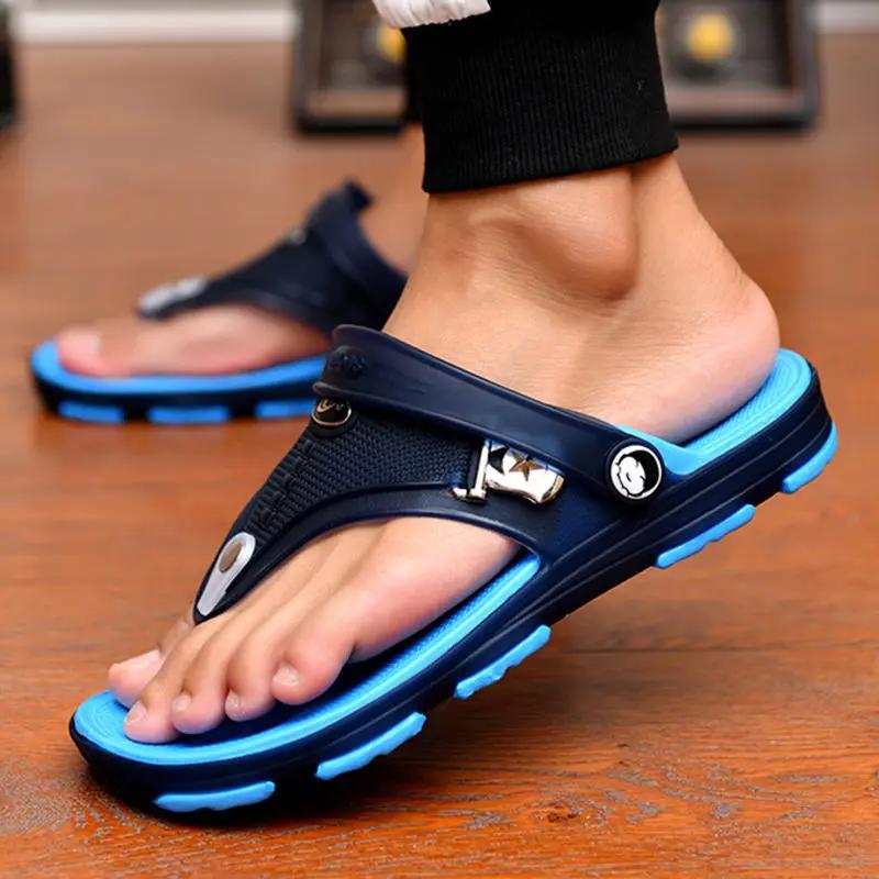 Sandals  Men Slippers Outdoor Beach Casual Shoes Zapatos De Hombre Indoor Durable Anti Slip Peep Toe New 2025