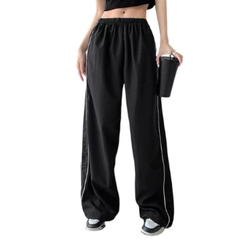 GMXIA Personalised Side Drawstring Casual Elastic Waist Multicoloured Long Pants