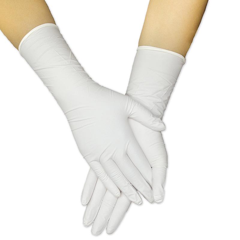Nitrile Disposable Gloves - Food Safe, Acid & Alkali Resistant, Wear-Resistant for Household and Dishwashing Tasks. Nitrile White M