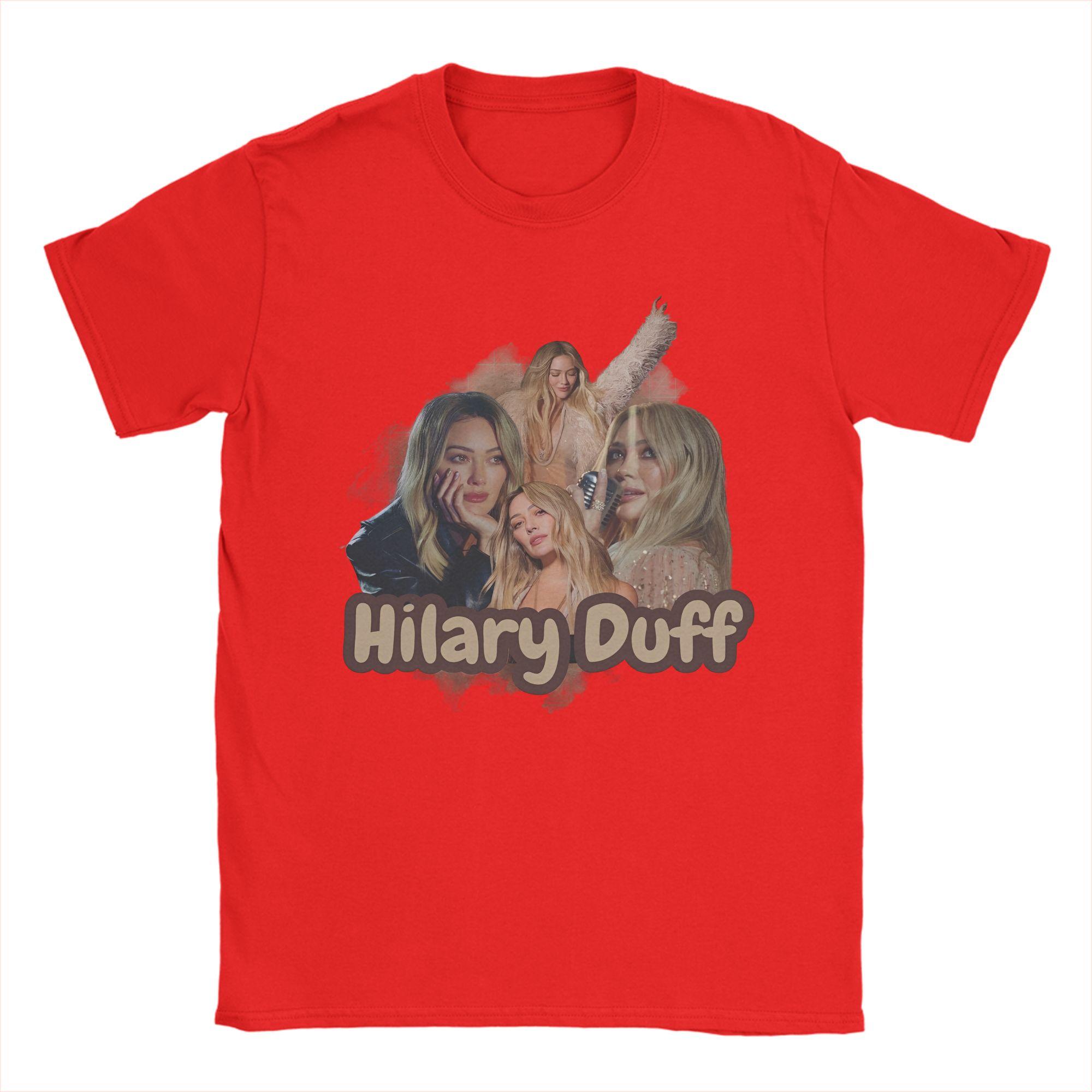 Hilary Duff Printed T Shirt for Men Women 100 Cotton Tee Shirt Clothing S