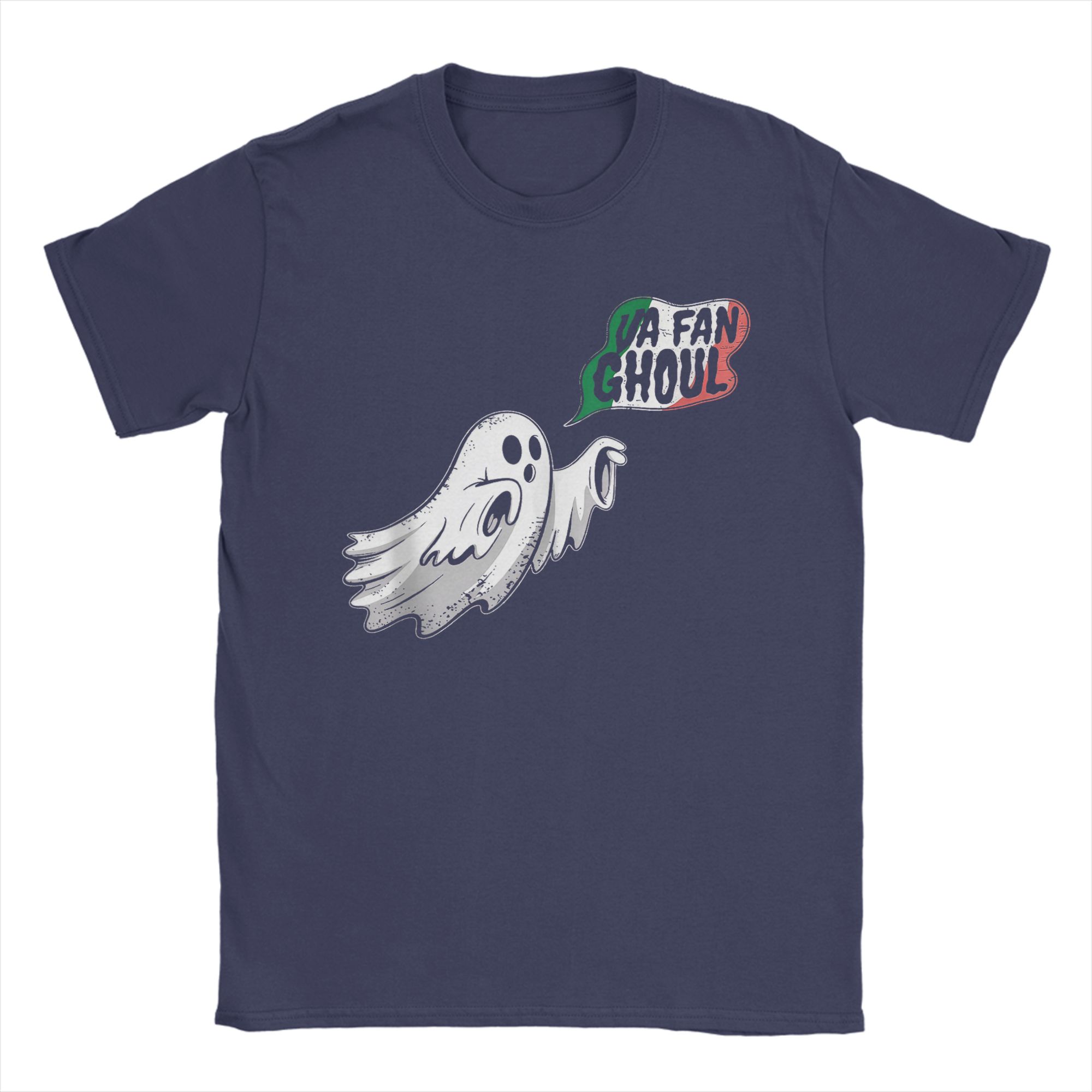 

Men s Va Fan Ghoul Ghost Italian Halloween T Shirts Pure Cotton Clothes Humorous Short Sleeve Crewneck Tee Shirt Adult T-Shirts 4XL