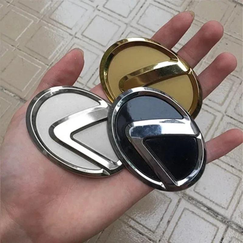 64mm/77mm Car Steering Wheel Emblem for Lexus IS ES CT LS NX GX PX GS200t IS250 ES300 LS500 GX470 Chrome Decal Interior Styling