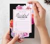 Inkdotpot 30A  FloralA  Fill-In Style Bridal Shower Invitations Wedding Blank