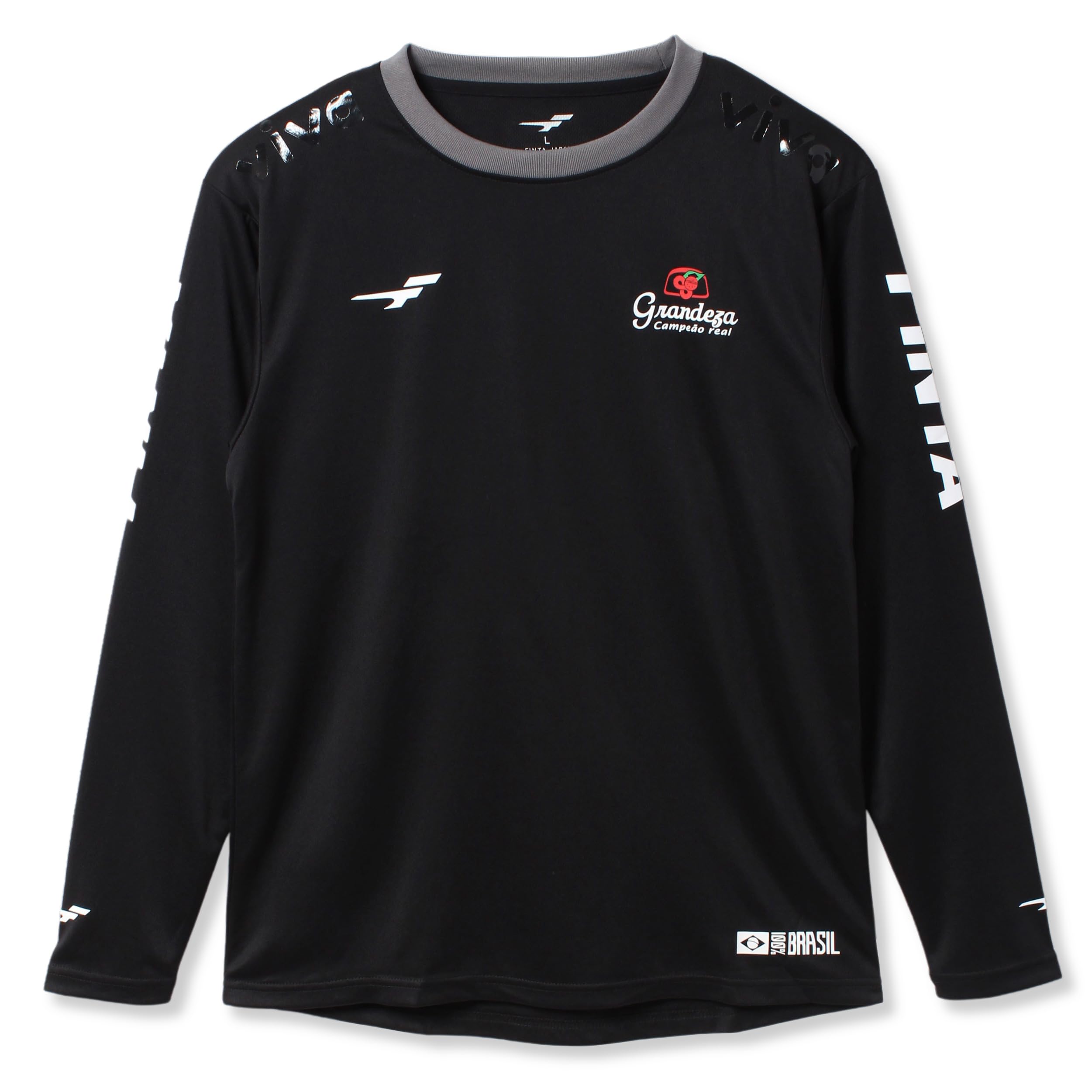 

FINTA Men s Long Sleeve Practice Shirt for Soccer and Futsal, Size O, Black, FTE0003 (0500)
