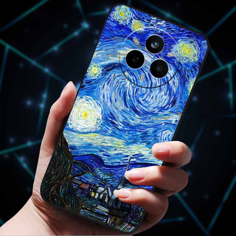 For Realme 14 Pro 5G Case 14Pro+ Soft Silicone Bumper 3D Flowers Emboss Phone Cases for Realme 14 Pro+ Plus Back Covers Shells