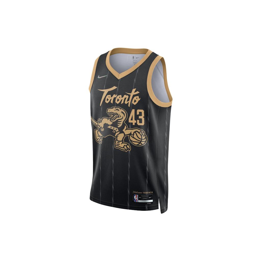 Nike Toronto Raptors Pascal Siakam 43 Black Gold 2020-21 City Edition NBA Swingman Jersey DB4046-010