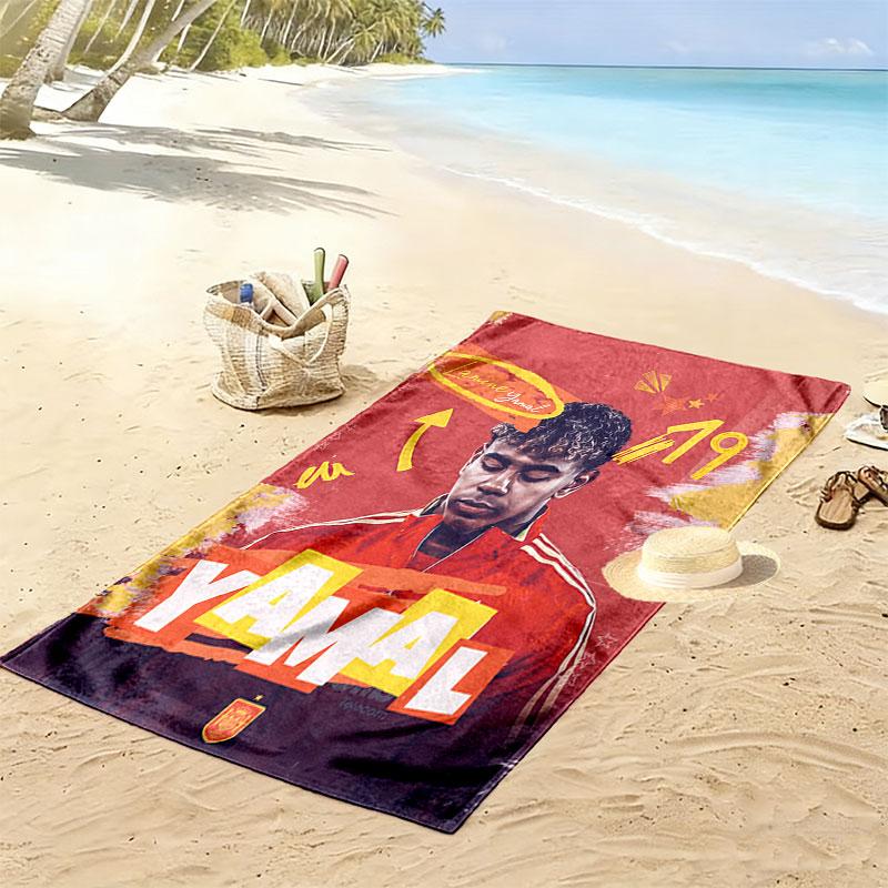 Lamine Yamal Rise Beach Towel, Large Soft Quick Dry Towel for Beach Camping Swimming