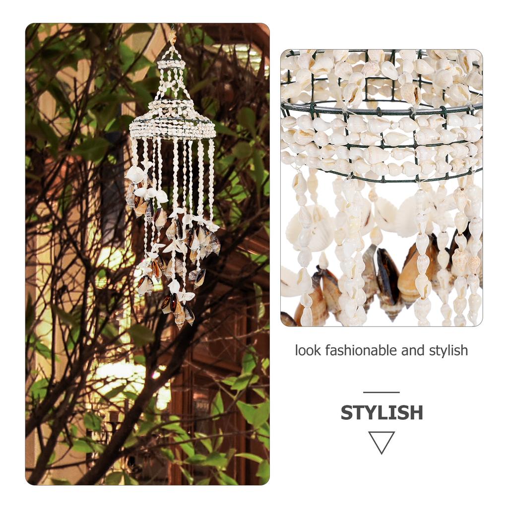Conch Bell Wind Chime Shell Wind Chime Wall Decoration Hanging Ornament Wind Bell Seashell Bells Home Decor Wind Chimes Gifts