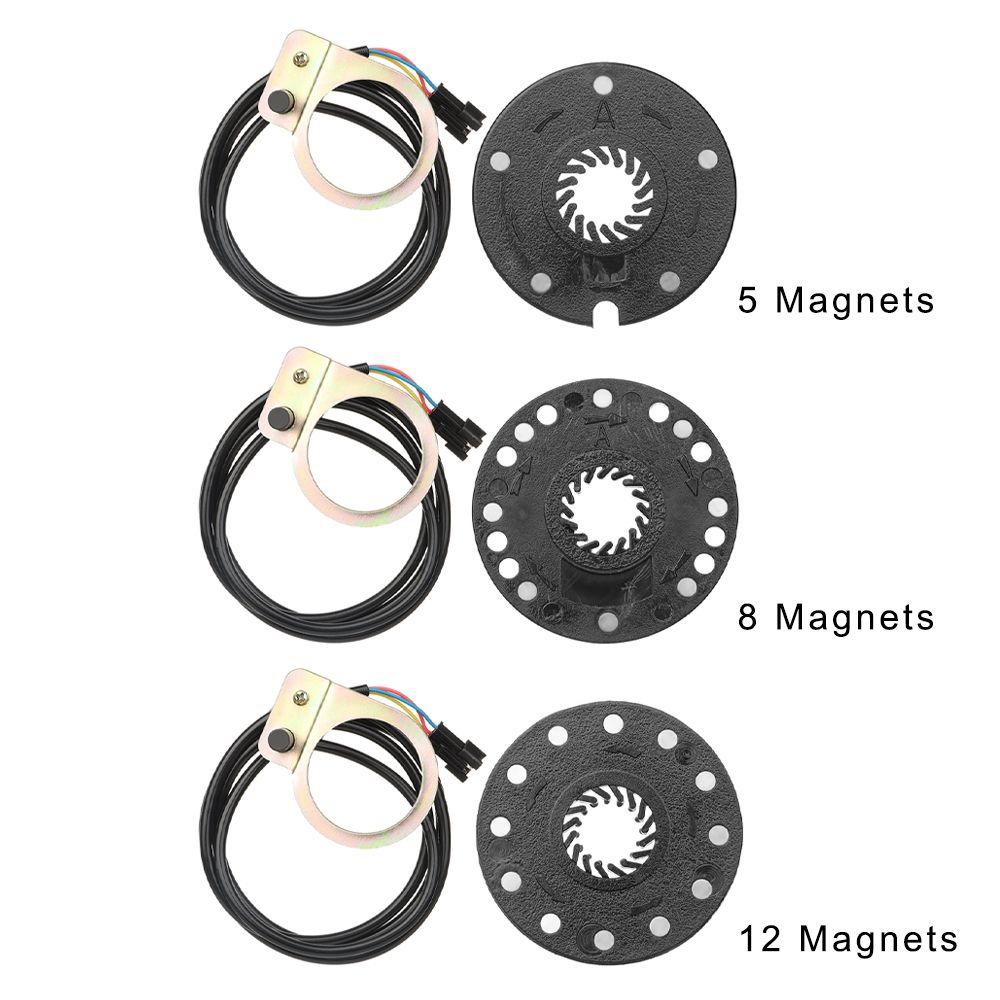 Delar Ebike Cykeltillbehör Elcykelpedal PAS System Assistant Sensor 5/8/12 Magneter