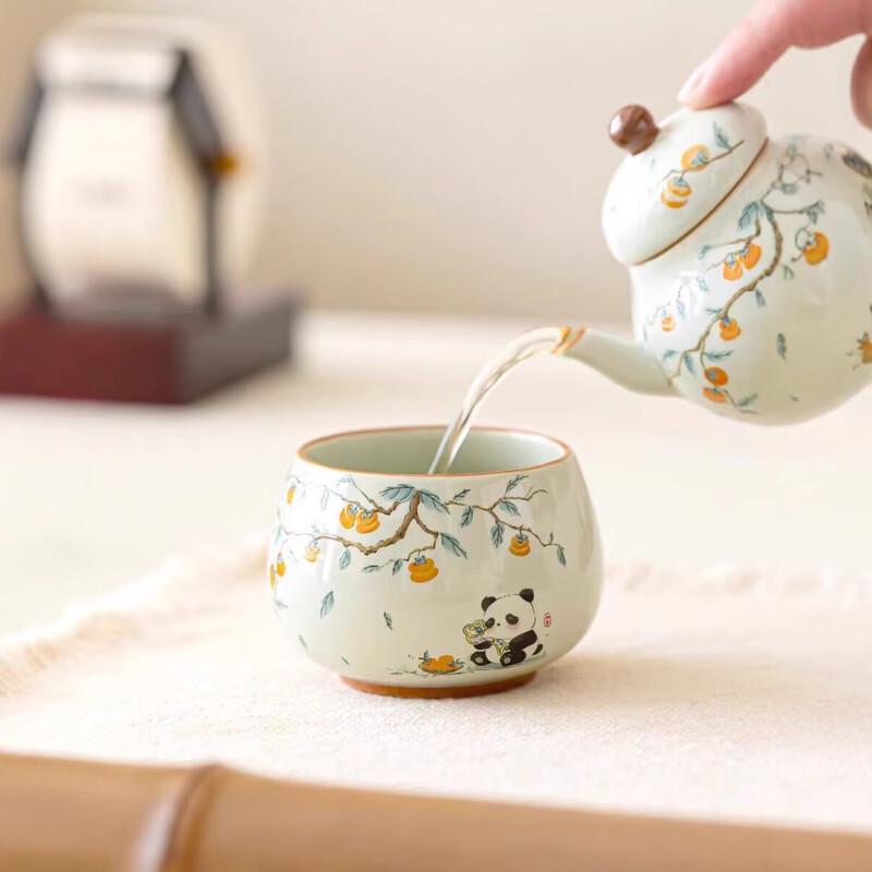 OLOEY Ash-Glazed Ceramic Master Tea Cup