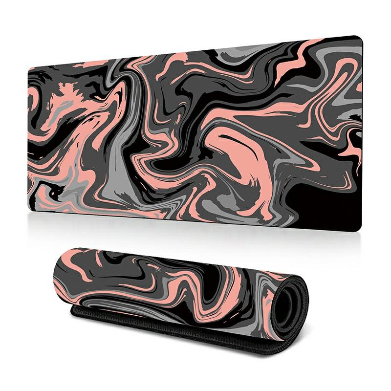 300x600x3mm Abstract Fluid Pattern Mouse Pad Large Non-Slip Rubber Mouse Mat D