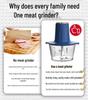 Versatile Electric Meat and Vegetable Grinder for Mincing, Filling, and Chopping Tasks