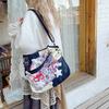 Handbag Splicing Canvas With Cute  Print And Bones Decorations Star