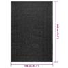 VidaXL Tapis ZIZUR 140x200 cm aspect de jute intérieur extérieur, tapis d'extérieur, tapis de sol, tapis d'intérieur 4010335