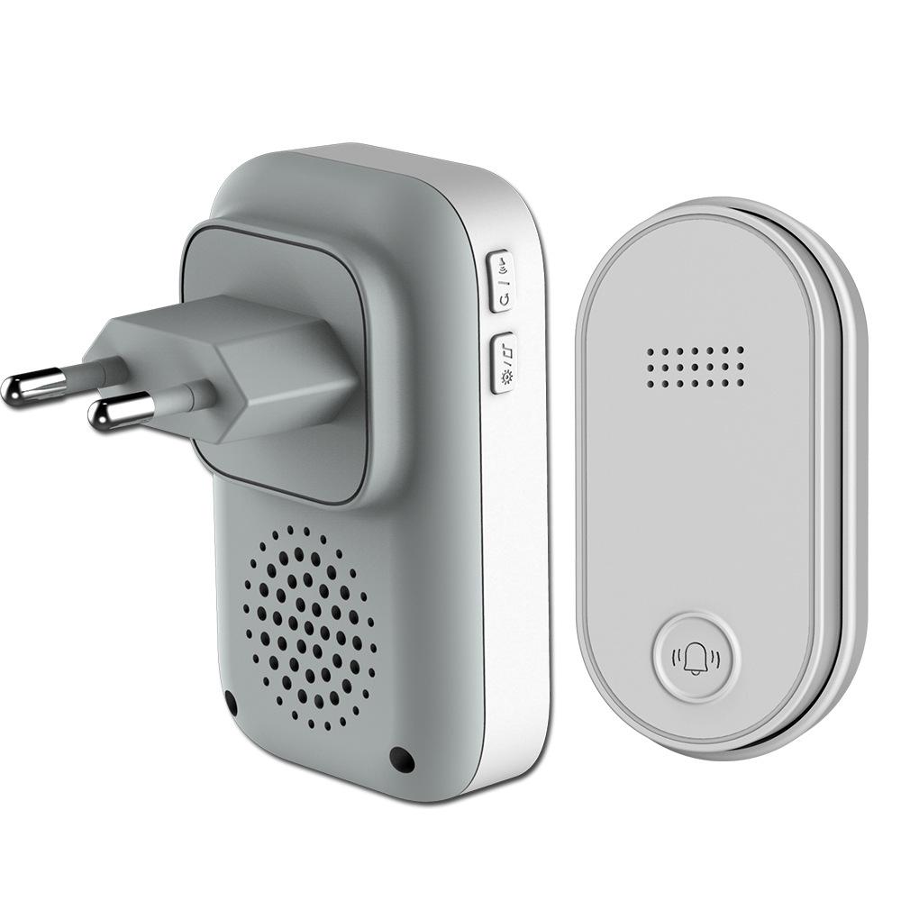Dual-Mode Wireless Waterproof Battery-Free AC Doorbell