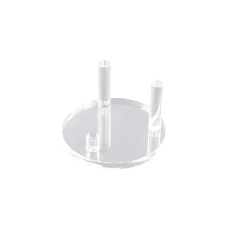 Mehrzweckiger runder/quadratischer Acryl-Staffelständer mit Basis für Kristalle, Fossilien, transparente Sammlerstücke, Mineralien-Ausstellungsständer