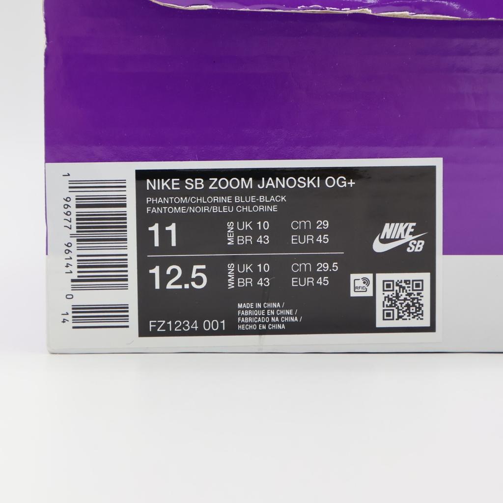 FZ1234-001 Nike SB Janoski OG+ Olympisch Phantom Chloorblauw Zwart Helder (Mannen