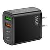 40W Phone Charger Head 2USB 2PD Fast Charging High Power Universal US Plug Travel Wall Charger Adapter for iPhone for Samsung for Huawei for Xiaomi
