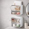 Wall-Mounted Cosmetic Storage Box Large Capacity Jewelry Case Mirror Cabinet Storage Box  Bathroom