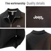 JEEP Men's American Retro Half-Zip Lapel Sweatshirt