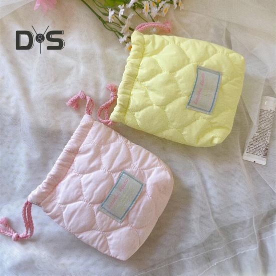 Drawstring Storage Bag Portable Women Girls Napkin Sanitary Pad Bag Multi-functional Travel Organizer Pouch Small Coins Purse