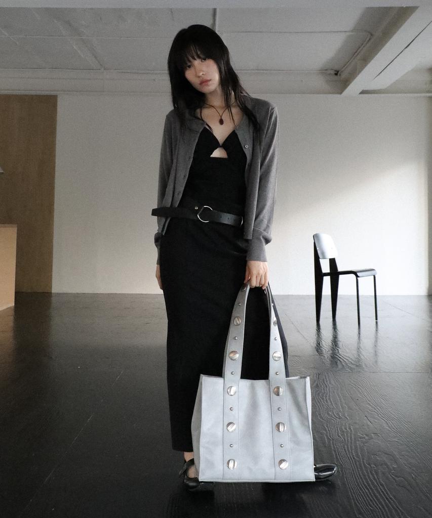 Iugamakaras Big Studded Shopper Bag (Sky Blue)