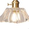 Contemporary Floral Pendant Light with Glass Shade for Home Decor