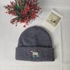 Cute Pony Wool Hat Female Hip-hop Simple Warm Double-layer Knitted Hat Ear Protection Cold-proof Pullover Hat Male