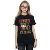 DC Comics Womens/Ladies Chibi Catwoman Santa Claws Cotton Boyfriend T-Shirt