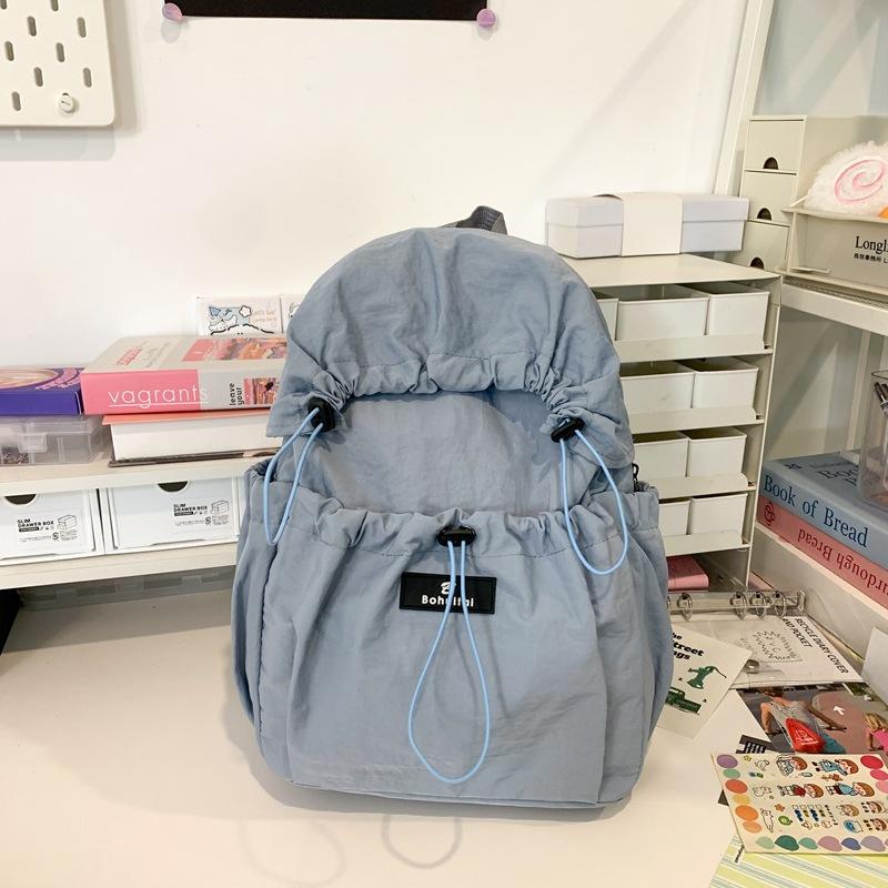 Schoolbag Lightweight nylon backpack Female Japanese literature and art student schoolbag Leisure sports travel Ultra light backpack